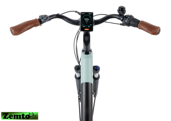 Preview: Damen Elektrofahrrad 53 cm, Novel, Shimano Mittelmotor,  Mineral-Grün